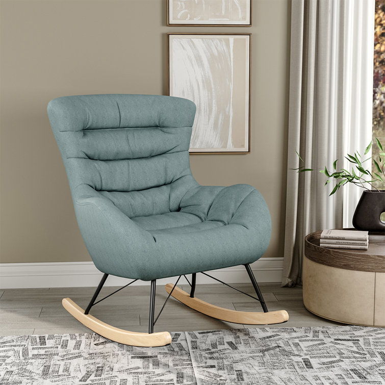 Teal sales rocking chair